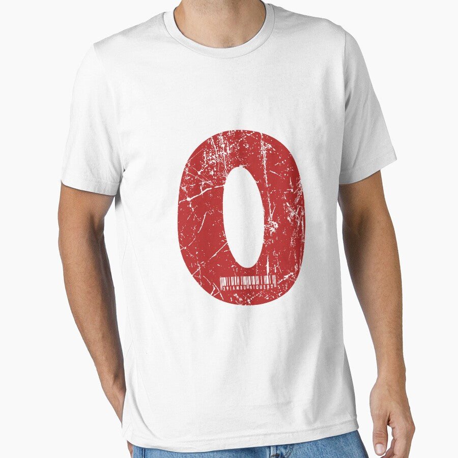 Red Grunge Monogram Letter "O" I Am Unique by SunnyStreet T-Shirts, Hoodie, Sweatshirt | BlankRebels.com (Image 1)