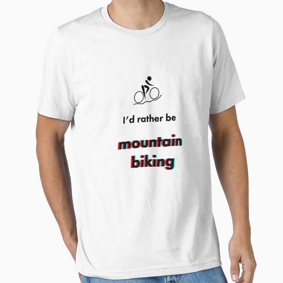 Mountain Biking  - I'd rather be by fishdoctor T-Shirts, Hoodie, Sweatshirt | BlankRebels.com (Image 1)