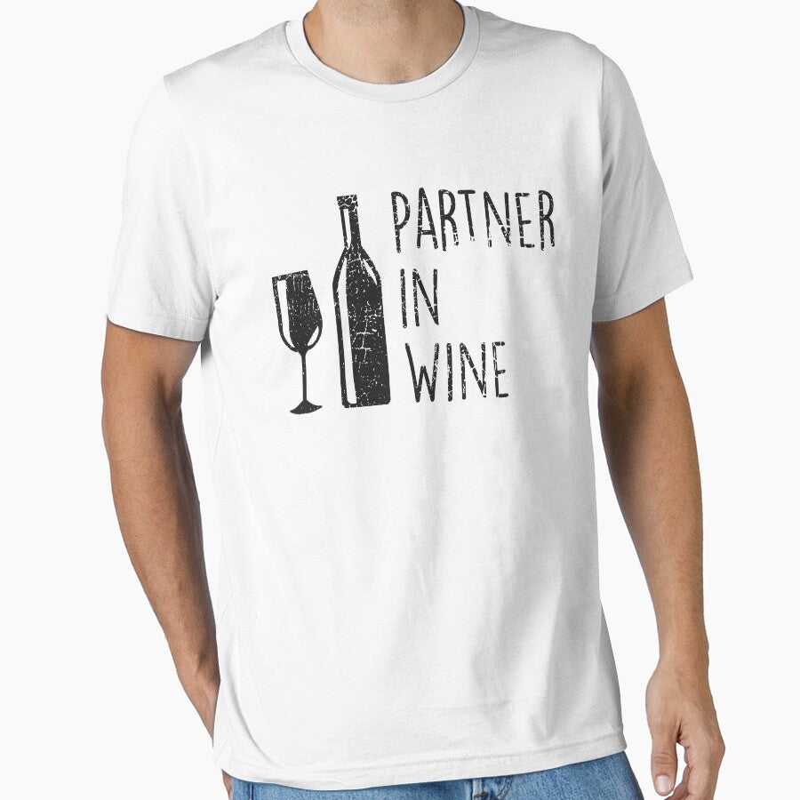 Partners In Wine, Alcohol Loving Wine Tasting T-Shirt by rhonstoppable27 Hoodie, Sweatshirt | BlankRebels.com (Image 1)