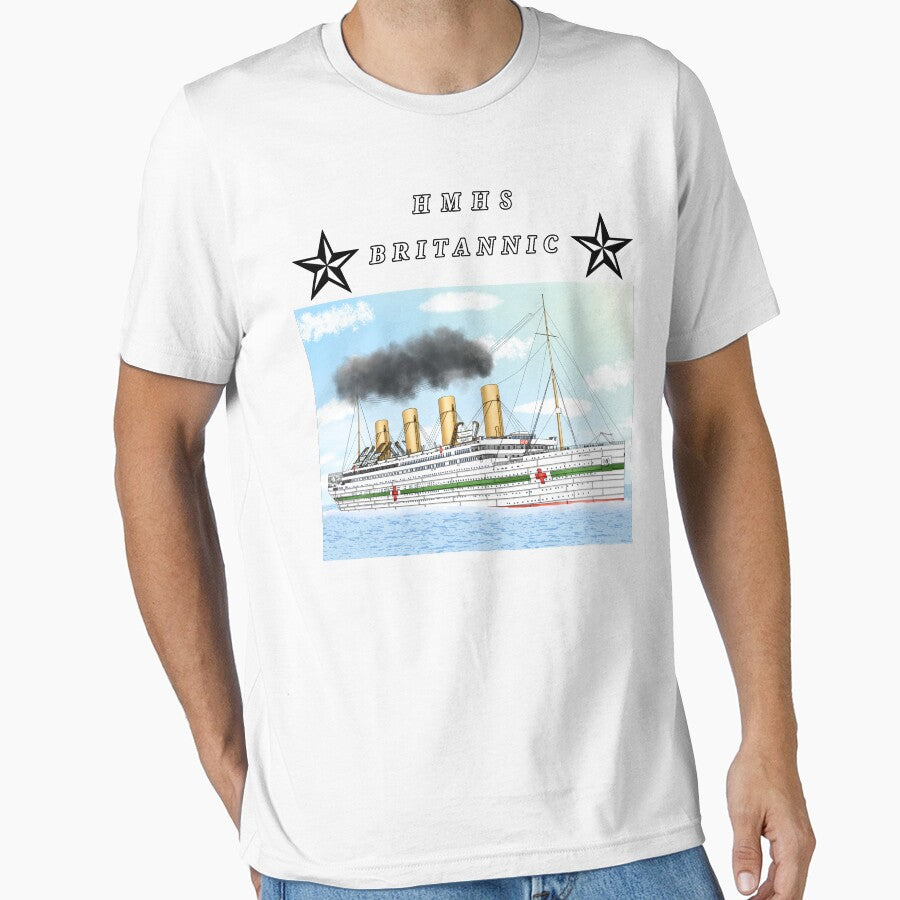 HMHS Britannic by Shipspotter Stahl T-Shirts, Hoodie, Sweatshirt | BlankRebels.com (Image 1)
