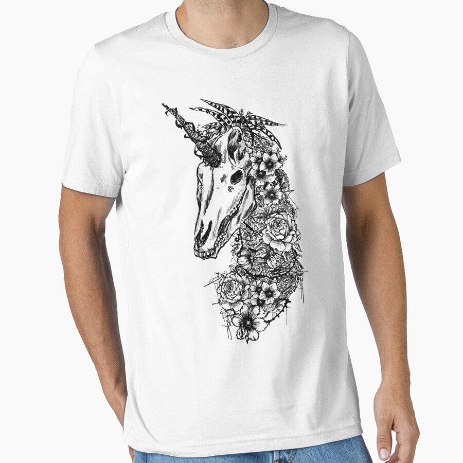 Floral Unicorn Skeleton Shirt Unicorn Goth Lovers T-Shirts, Hoodie, Sweatshirt