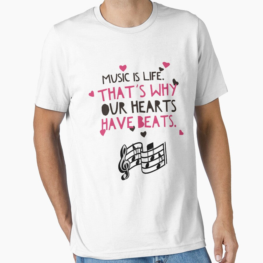 Music Lovers Graphic T Shirt For Women Or Men - Music Lovers Gift - Music Shirt (Image 1)