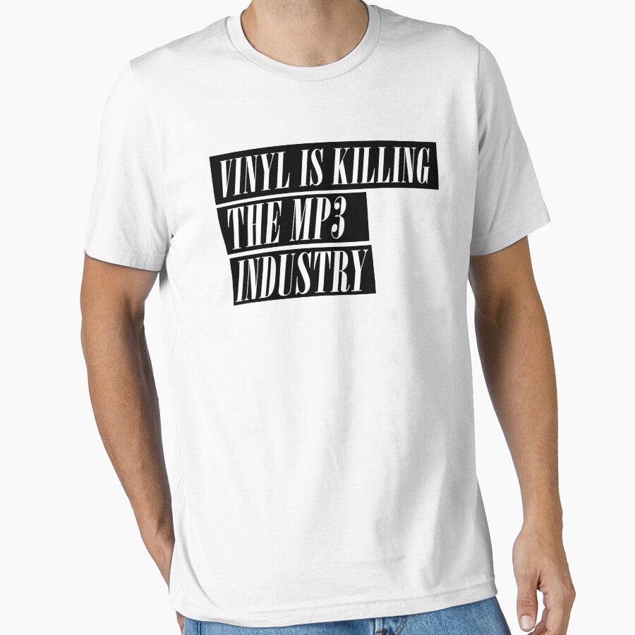VINYL IS KILLING THE MP3 INDUSTRY DJ TSHIRT by Jack Buck Hoodie, Sweatshirt | BlankRebels.com (Image 1)