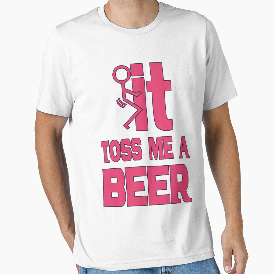 Toss me a beer - Funny beer saying. by tillhunter