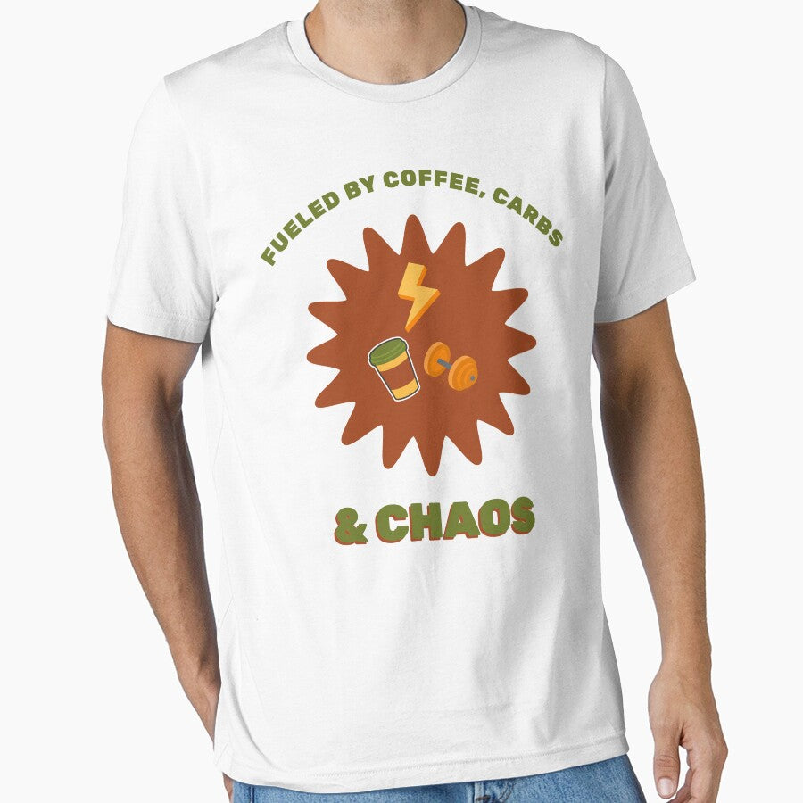 Fueled Coffee Carbs & Chaos T-Shirts, Hoodie, Sweatshirt