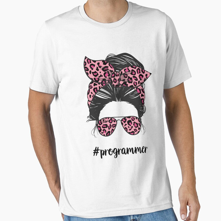 Messy bun programmer - programmer life - funny gift idea for female programmer girl by SANA MAMOUN ALAJJAN... (Image 1)