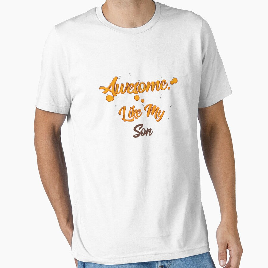 Awesome Like My Son | Funny Father's Day Gift | Dad Joke by niclothing T-Shirts, Hoodie, Sweatshirt (Image 1)