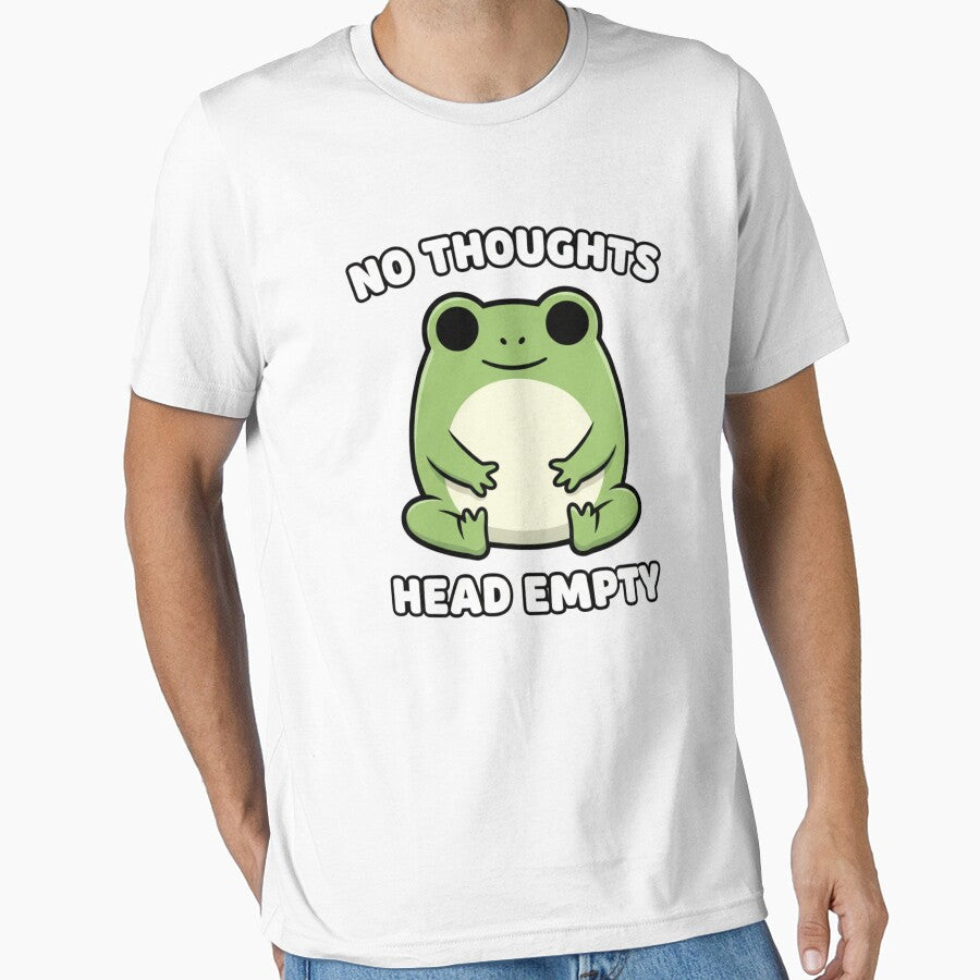 No Thoughts Head Empty Frog by  Existential T-Shirts, Hoodie, Sweatshirt | BlankRebels.com (Image 1)