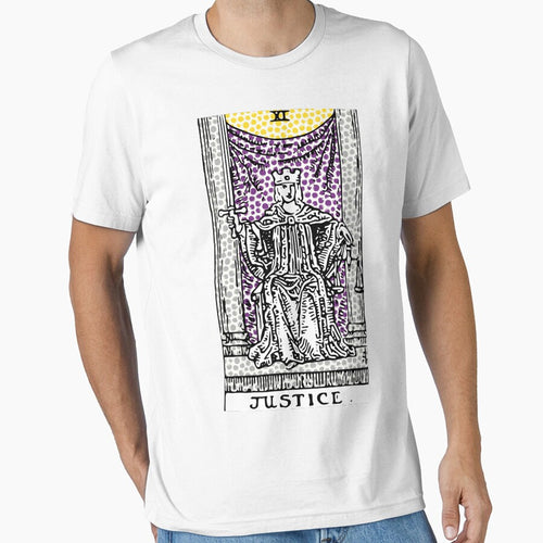 11 - Justice - A Tarot Print by Annalee Beer T-Shirts, Hoodie, Sweatshirt | BlankRebels.com (Image 1)