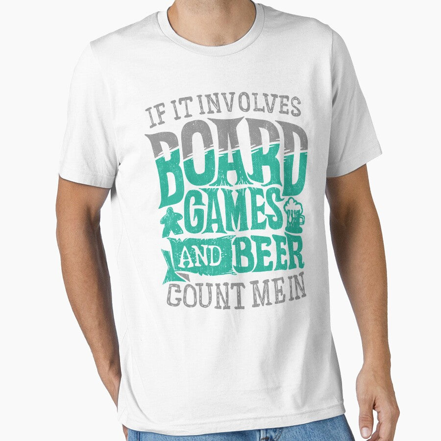 If It Involves Board Games And Beer Count Me In (light) by RoleplayRealm T-Shirts, Hoodie, Sweatshirt (Image 1)