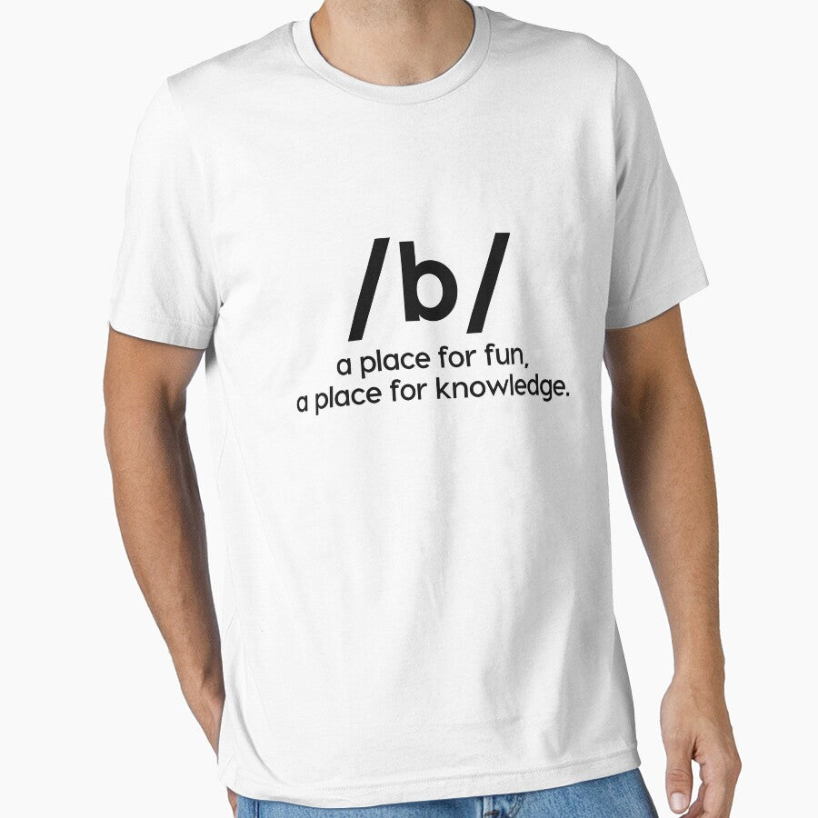 Board /b/ A Place For Fun T-Shirt & Stickers (Image 1)