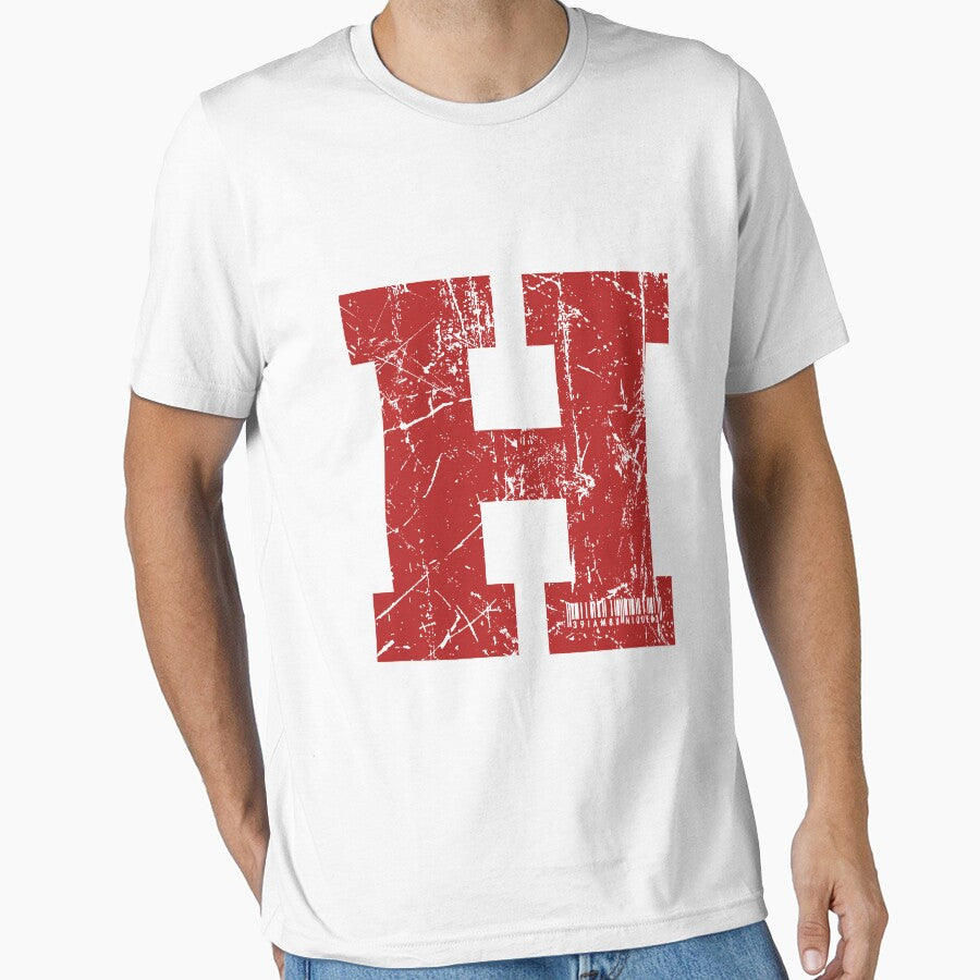 Red Grunge Monogram Letter "H" I Am Unique by SunnyStreet T-Shirts, Hoodie, Sweatshirt | BlankRebels.com (Image 1)