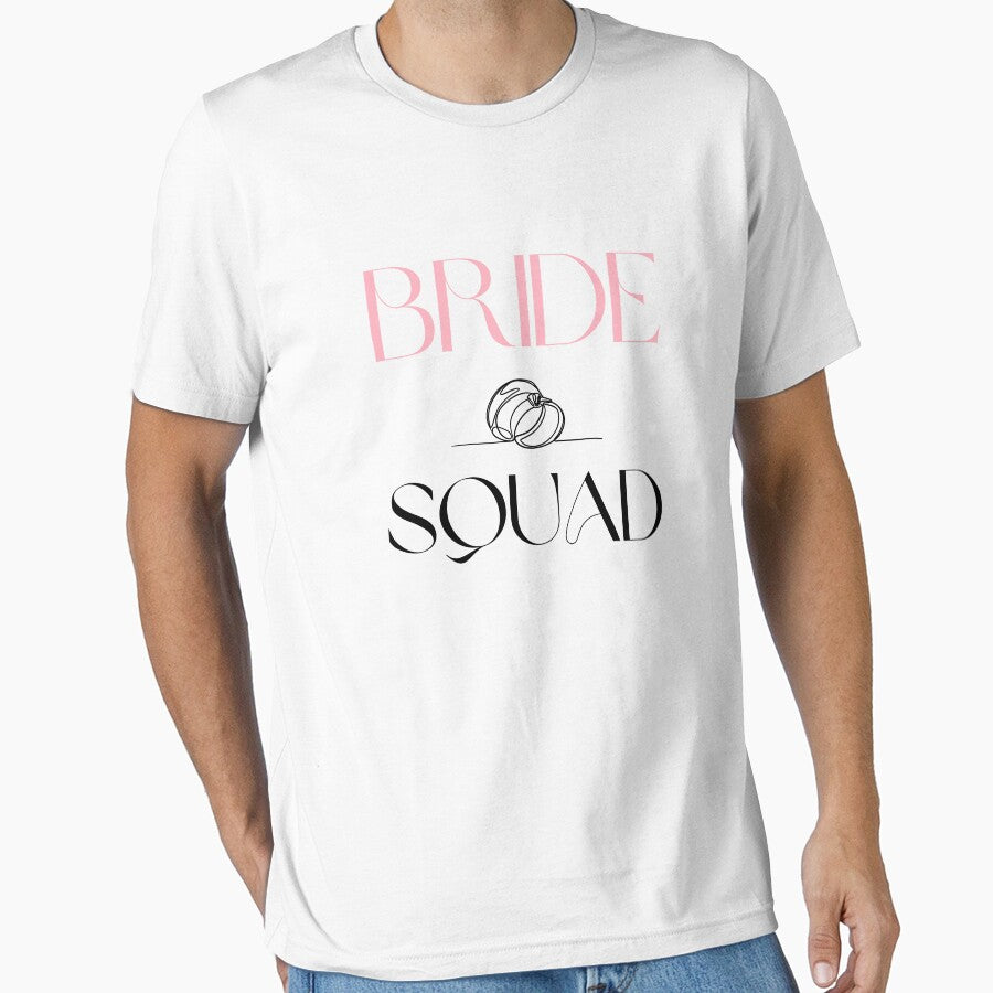 Bride Squad Design - Elegant & Fun Graphic for Bachelorette Party and Bridal Gifts on White by Pixie-agenca... (Image 1)