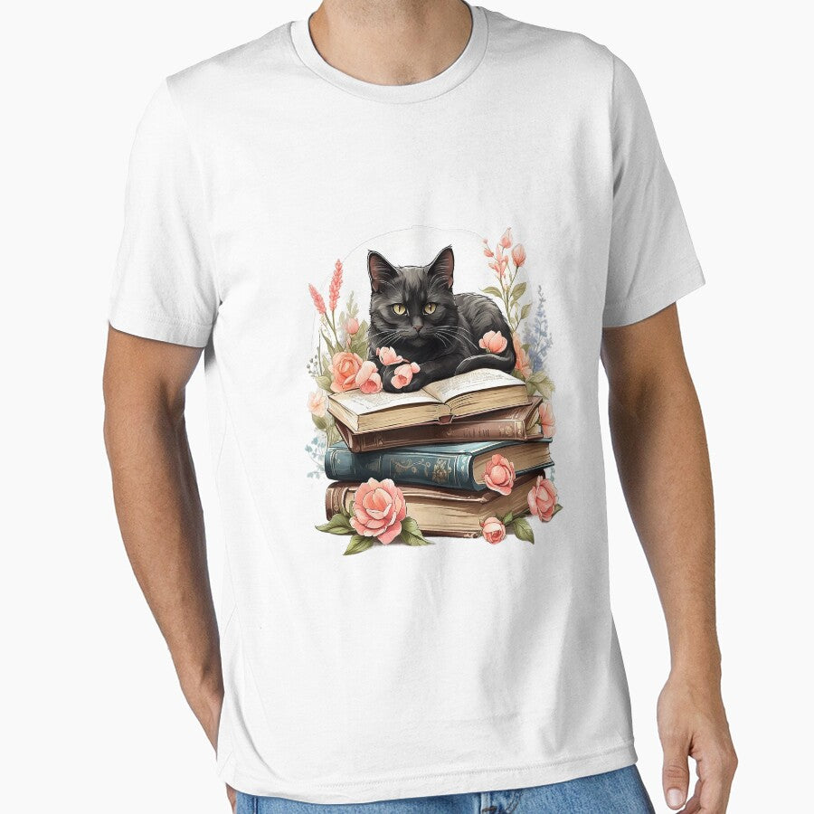 bookstore cat by Arextr T-Shirts, Hoodie, Sweatshirt | BlankRebels.com (Image 1)
