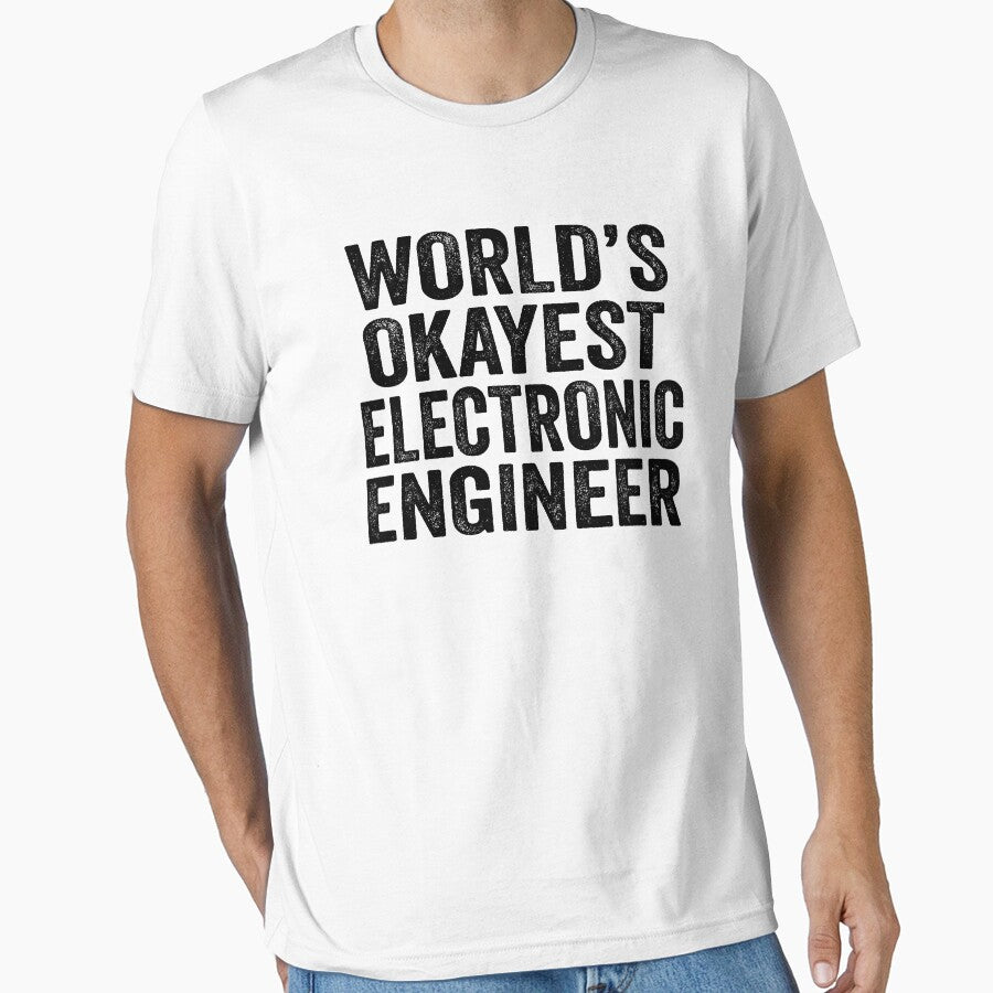 World'S Okayest Fabric Engineer Shirt Funny Fabric Engineer Dad Husband Fabric Engineer Distressed T-Shirts, Hoodie, Sweatshirt