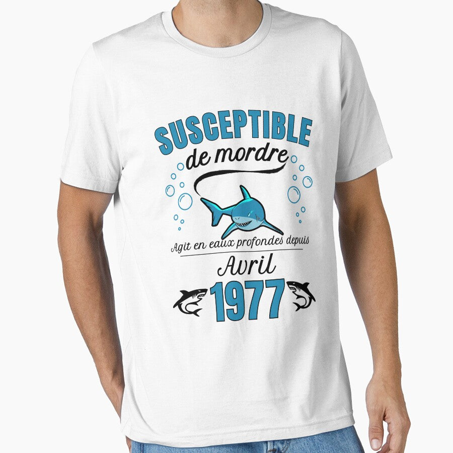 sensitive man humor gift born in 1977 - april by RomualdGR T-Shirts, Hoodie, Sweatshirt | BlankRebels.com (Image 1)