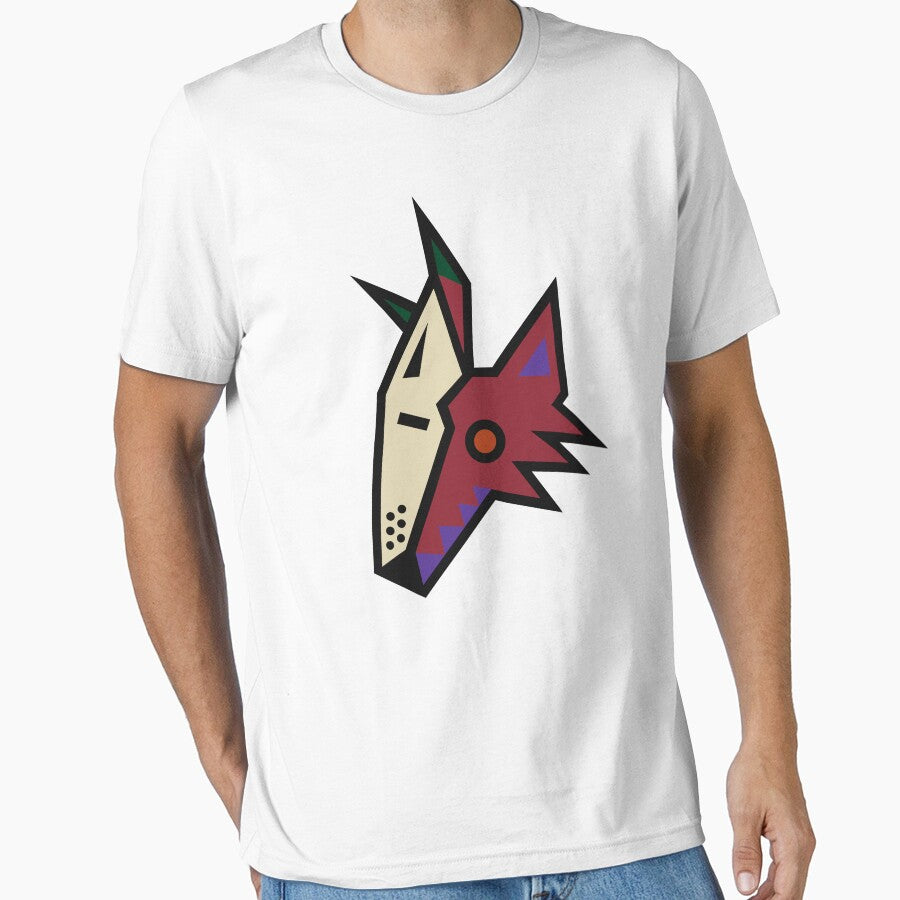 Coyote Kachina Head Retro Logo by watermelon-ca T-Shirts, Hoodie, Sweatshirt | BlankRebels.com (Image 1)