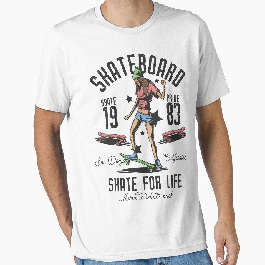 Skateboard Skate for Life by MAHOartist T-Shirts, Hoodie, Sweatshirt | BlankRebels.com (Image 1)