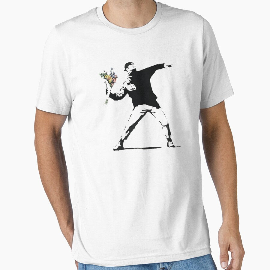 Banksy Flower Thrower by VolunteerCoalit