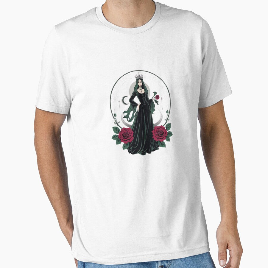 Gothic Portrait of a Mysterious Lady by ShadowSteel T-Shirts, Hoodie, Sweatshirt | BlankRebels.com (Image 1)