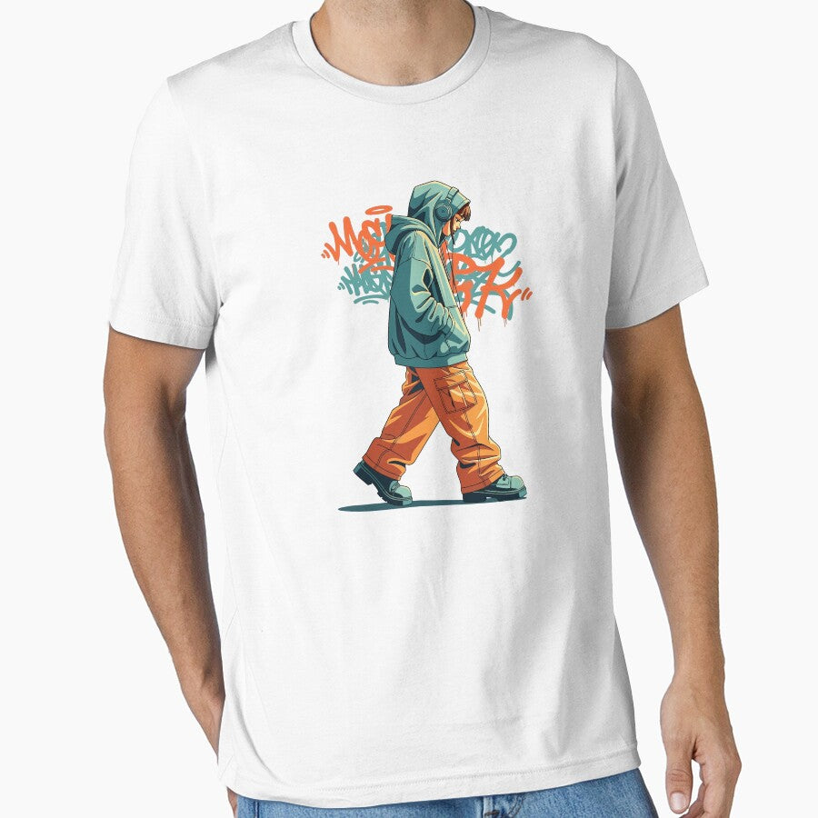 Urban Skater Girl Urban Streetwear Art by NMBaker T-Shirts, Hoodie, Sweatshirt | BlankRebels.com (Image 1)
