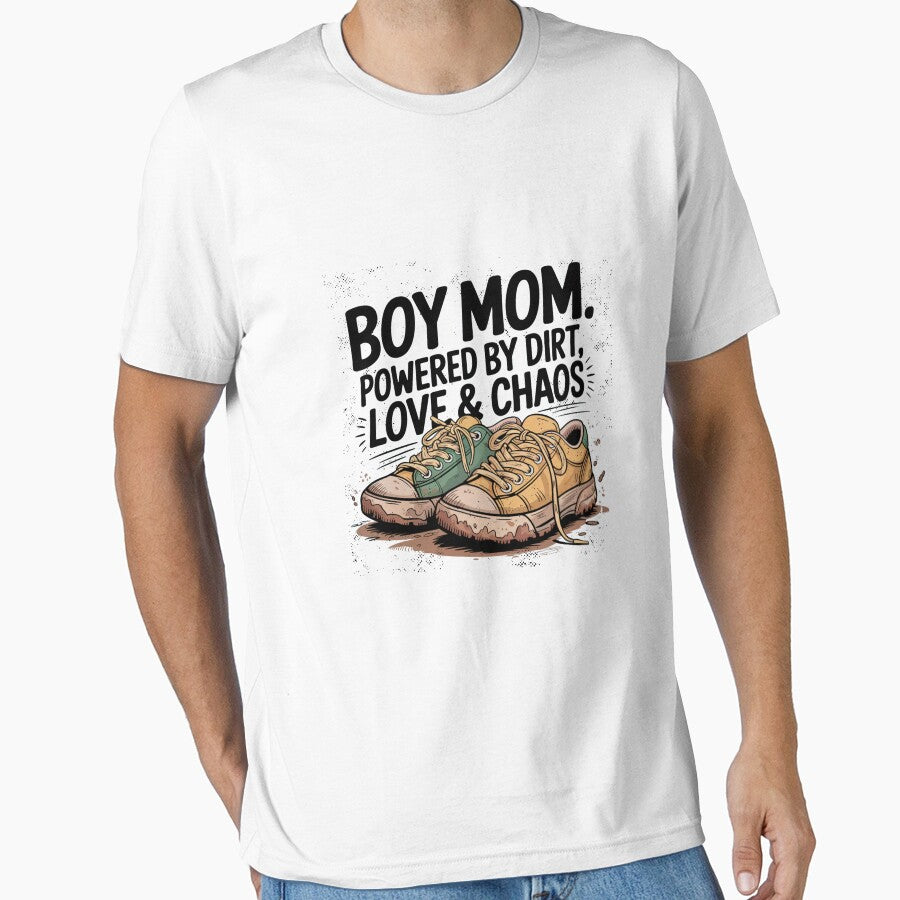 Boy Mom – Like a Regular Mom But with Extra Chaos & Love by ChrisTees5 T-Shirts, Hoodie, Sweatshirt (Image 1)