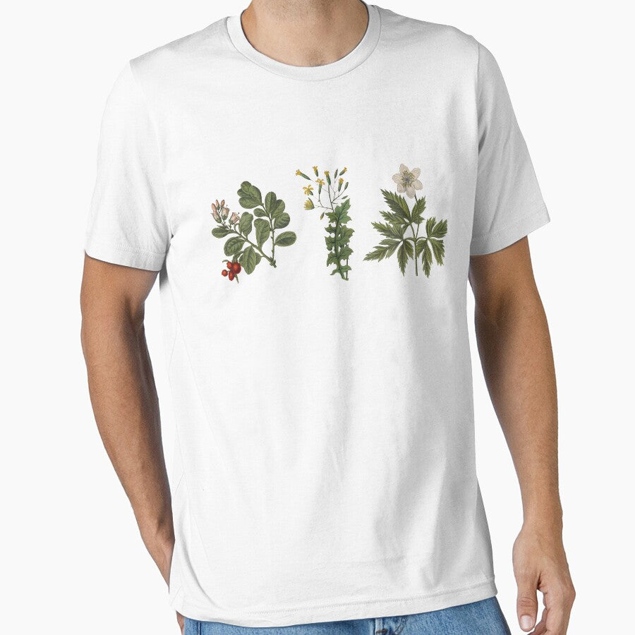 Botanical flower chart by bohoDecor T-Shirts, Hoodie, Sweatshirt | BlankRebels.com (Image 1)