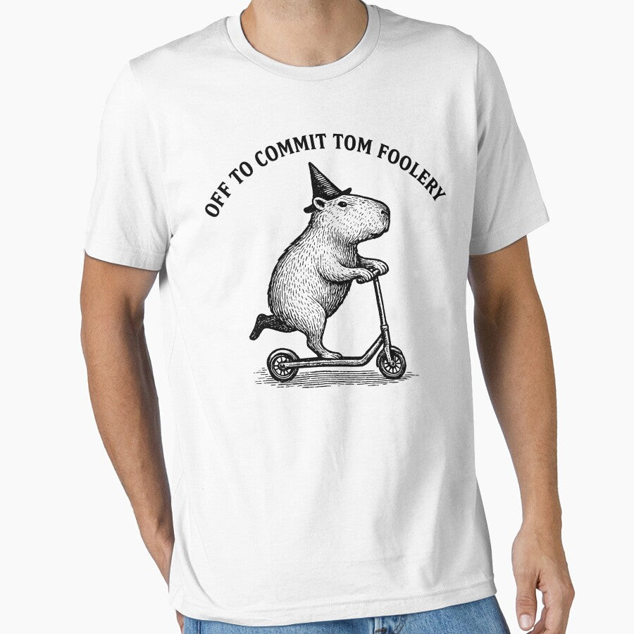 Off to Commit Tom foolery Funny Capybara by will freed18