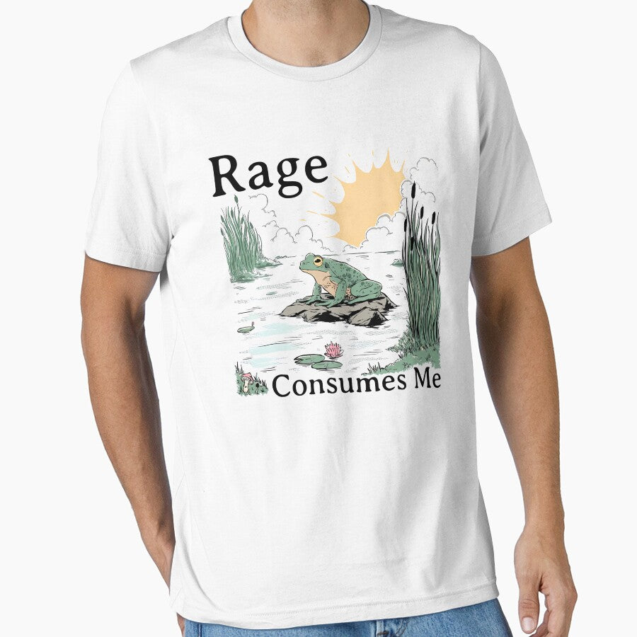 Rage Consumes Me Frog Meme by MoldouxArt T-Shirts, Hoodie, Sweatshirt | BlankRebels.com (Image 1)