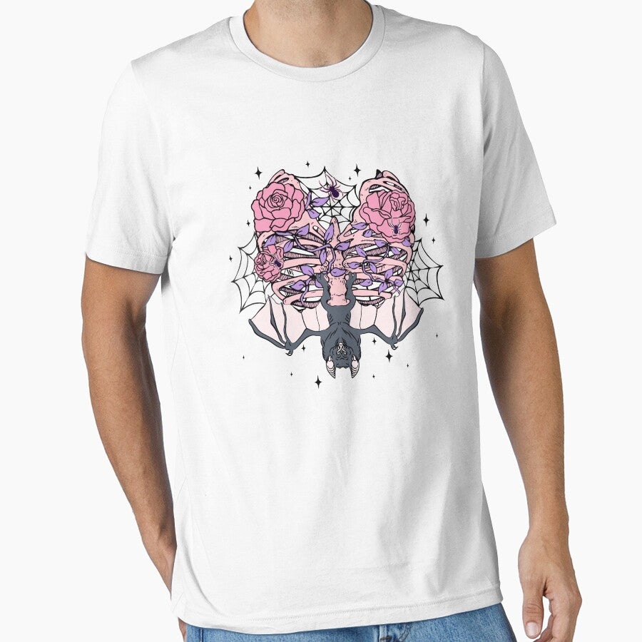 Bat Flower Funny Bat Halloween by DNW-art T-Shirts, Hoodie, Sweatshirt | BlankRebels.com (Image 1)