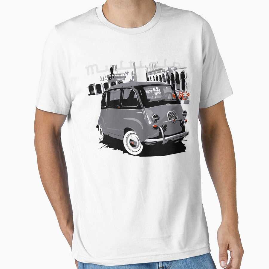 600 Multipla – Vintage Italian Microvan Classic by tupaffi T-Shirts, Hoodie, Sweatshirt | BlankRebels.com (Image 1)