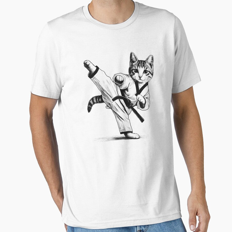 Cat Do Taekwondo by Kimberley King Art  King Art T-Shirts, Hoodie, Sweatshirt | BlankRebels.com (Image 1)