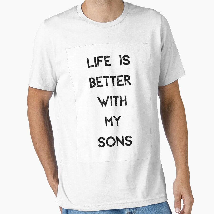 Life is better with my Boys Nice gift for mom T-shirt classique by lhousshop Hoodie, Sweatshirt | BlankRebels.com (Image 1)