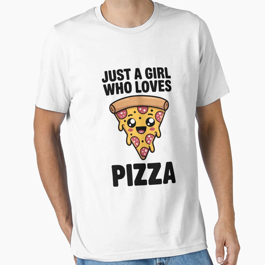 Pizza Lovers Gift Just A Girl Who Loves Pizza by EllenJast T-Shirts, Hoodie, Sweatshirt | BlankRebels.com (Image 1)