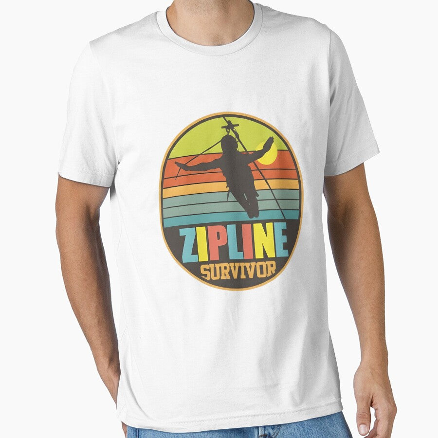 Zipline Survivor Adventure Sports Enthusiast by hexenor T-Shirts, Hoodie, Sweatshirt | BlankRebels.com (Image 1)