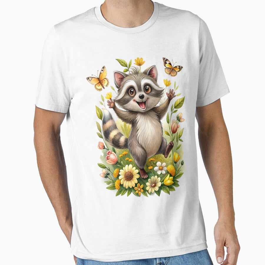 cute cheerful little raccoon by Arextr T-Shirts, Hoodie, Sweatshirt | BlankRebels.com (Image 1)