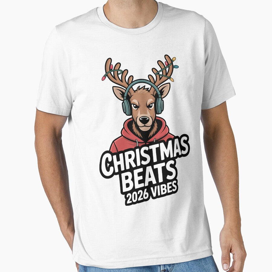 Christmas Beats Reindeer Hoodie – Cool Xmas Music 2026 Vibes T-Shirt by trendtopsco Sweatshirt | BlankRebels.com (Image 1)