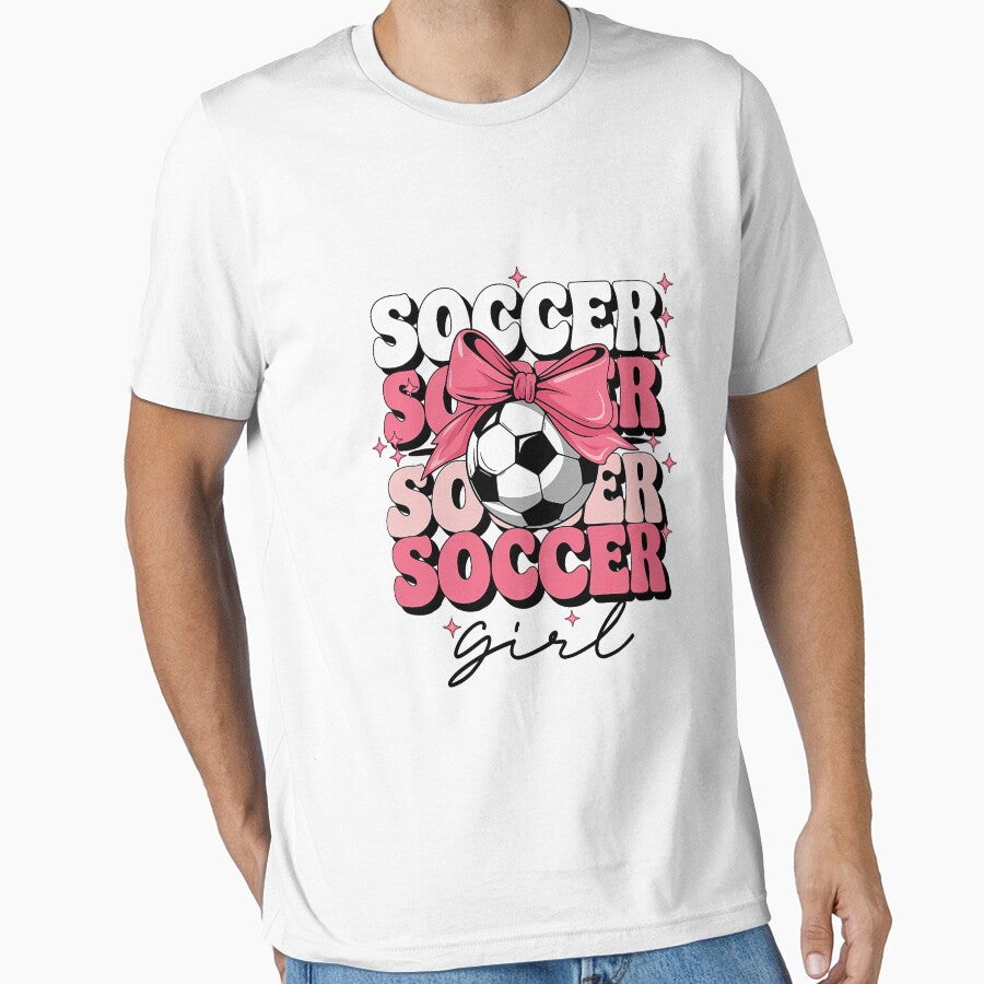 Groovy Soccer Girl Girls Coquette Bow Soccer by ArleneRowe T-Shirts, Hoodie, Sweatshirt | BlankRebels.com (Image 1)