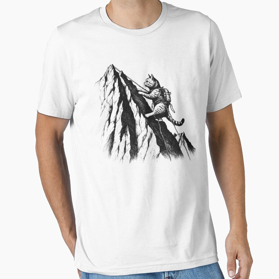 Cat Go Climbing by Kimberley King Art  King Art T-Shirts, Hoodie, Sweatshirt | BlankRebels.com (Image 1)