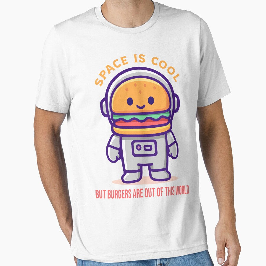 Cosmic Burger Astronaut – Funny Space Food Mascot Cartoon by TrilogyMerch T-Shirts, Hoodie, Sweatshirt (Image 1)