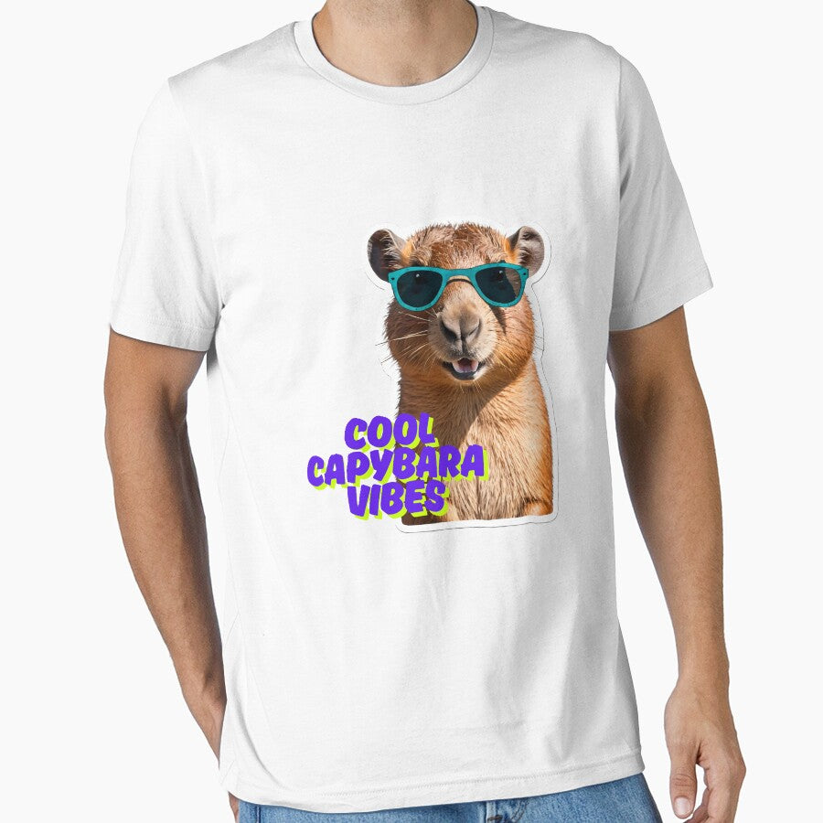 Cool Capybara Vibes by TheRidhart T-Shirts, Hoodie, Sweatshirt | BlankRebels.com (Image 1)