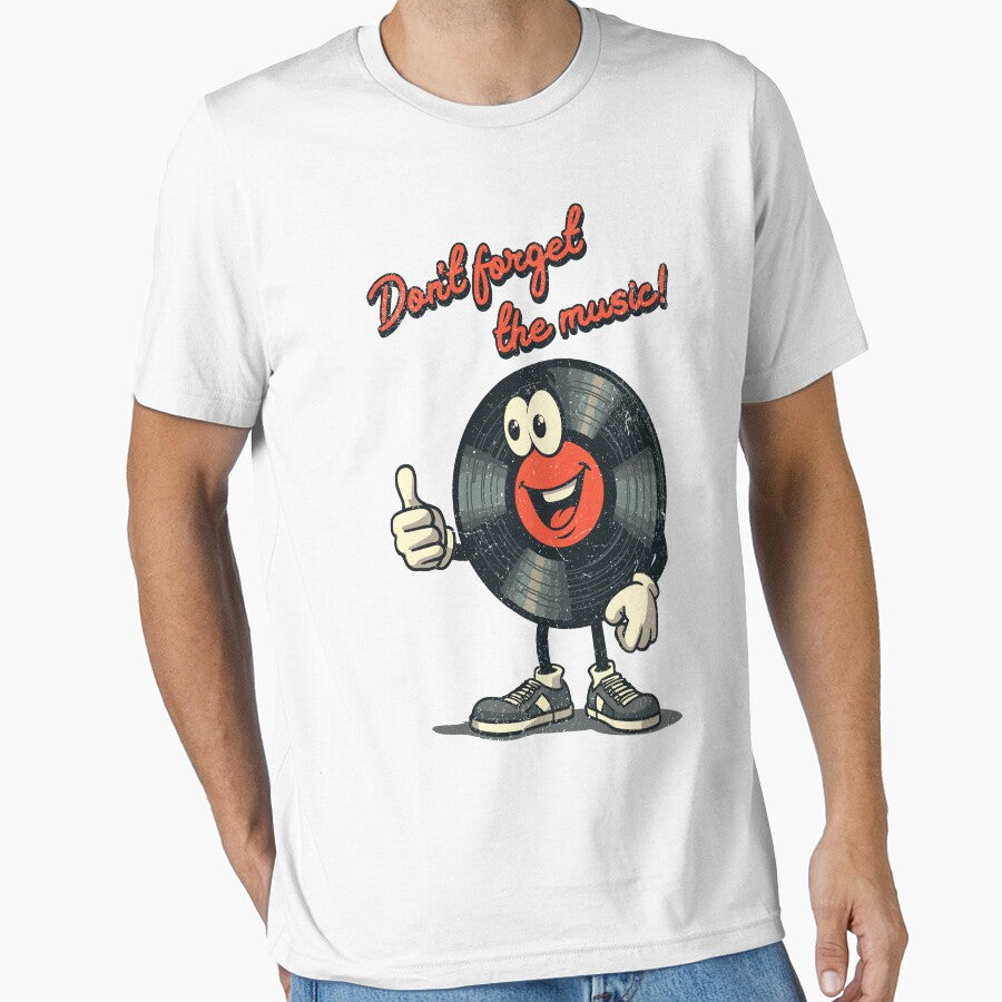Don't Forget The Music - Vintage Vinyl Record Lover by Urban-Alien T-Shirts, Hoodie, Sweatshirt | BlankRebels.com (Image 1)