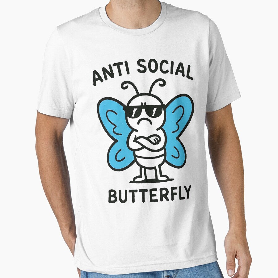 Anti Social Butterfly by Fanverse Merchandise T-Shirts, Hoodie, Sweatshirt | BlankRebels.com (Image 1)