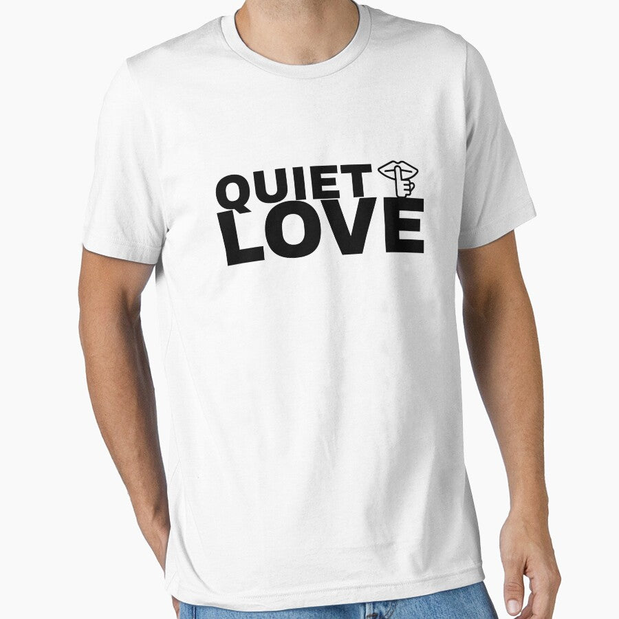 Quiet Love Minimal Typography by FusionNexusArt T-Shirts, Hoodie, Sweatshirt | BlankRebels.com (Image 1)