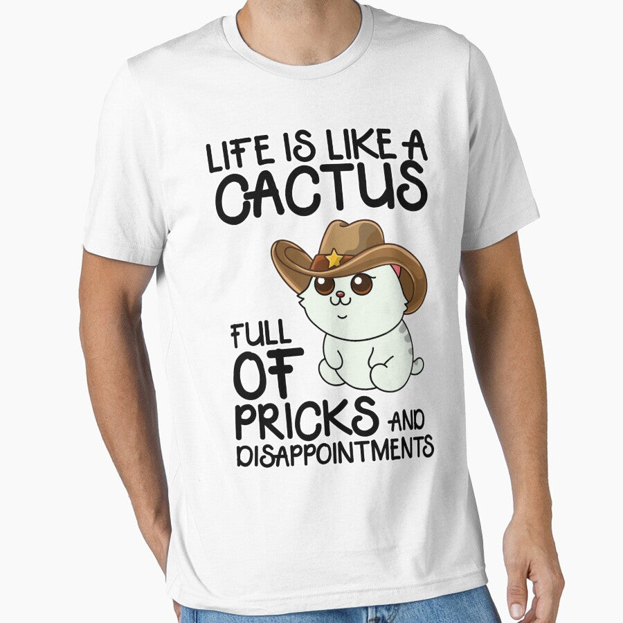 Cactus Life Cowboy Cat Quote by Design_for_merch T-Shirts, Hoodie, Sweatshirt | BlankRebels.com (Image 1)