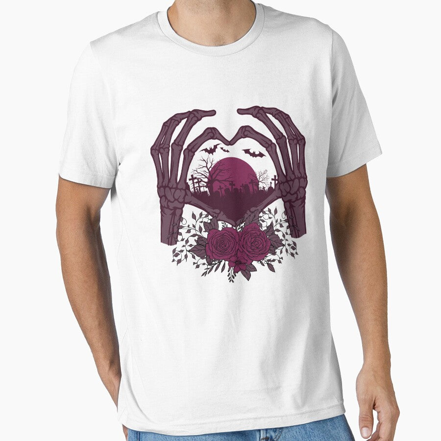 Skeleton Hand With Rose Halloween by Bemumd-art T-Shirts, Hoodie, Sweatshirt | BlankRebels.com (Image 1)