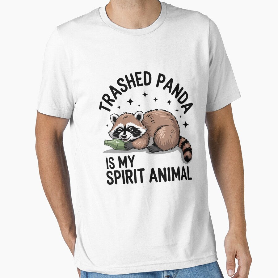 Trashed Panda Is My Spirit Animal Racoon by RayhendersonArt T-Shirts, Hoodie, Sweatshirt | BlankRebels.com (Image 1)