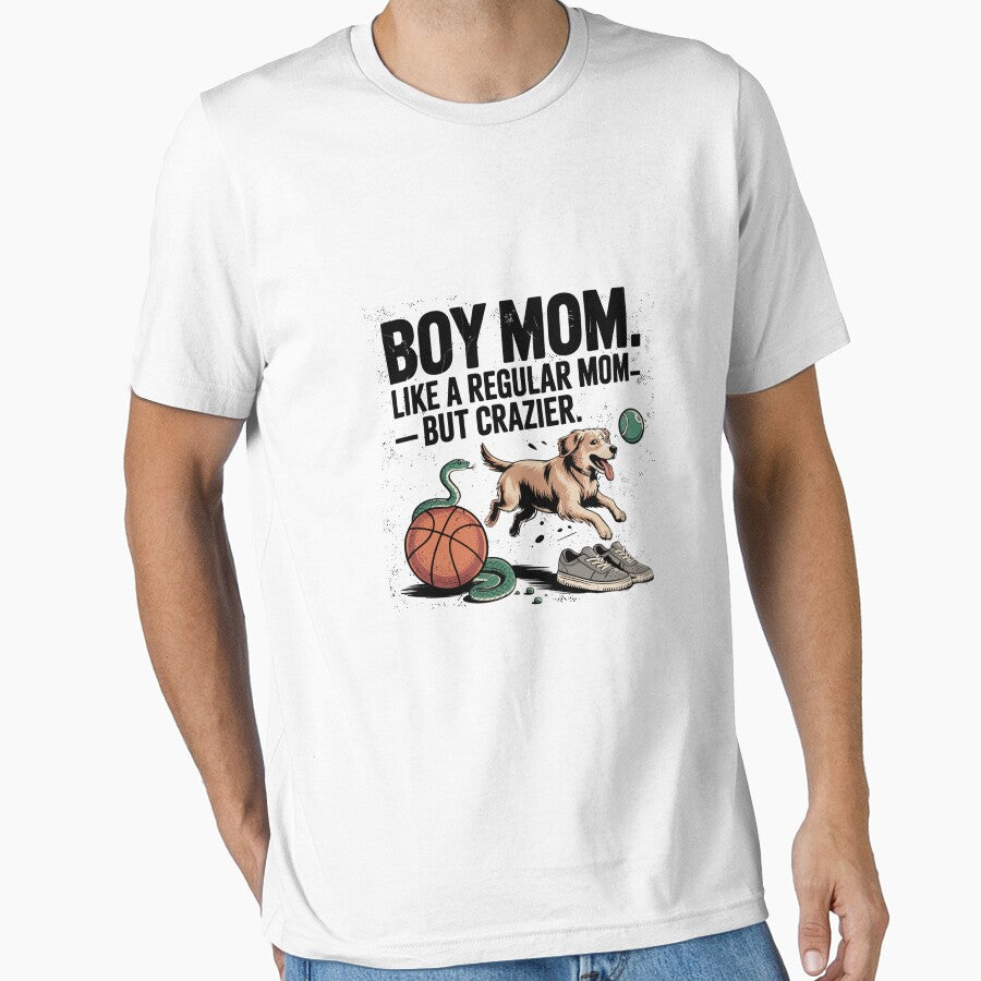 Boy Mom – But Crazier | Funny Shirt for Moms of Boys by ChrisTees5 Hoodie, Sweatshirt | BlankRebels.com (Image 1)