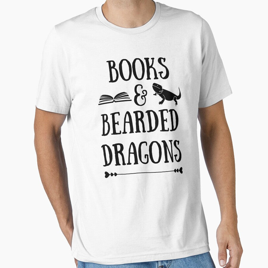 Books And Bearded Dragons | Bearded Dragon | Bearded Dragon Mom by Presto Prints Design T-Shirts, Hoodie,... (Image 1)
