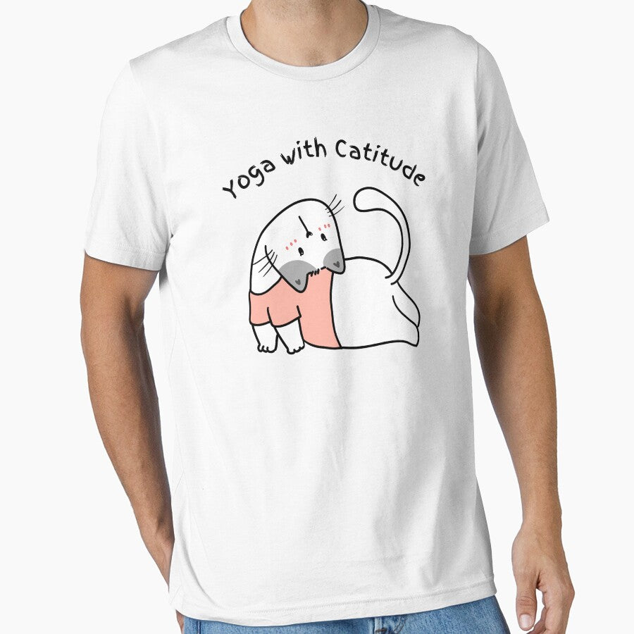 Yoga with Catitude by LyricsWear T-Shirts, Hoodie, Sweatshirt | BlankRebels.com (Image 1)